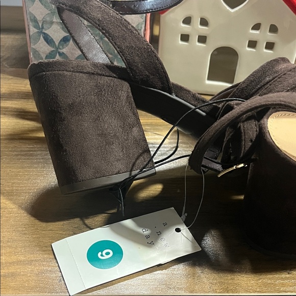 Brown Suede Women's Sandals - Picture 3 of 4